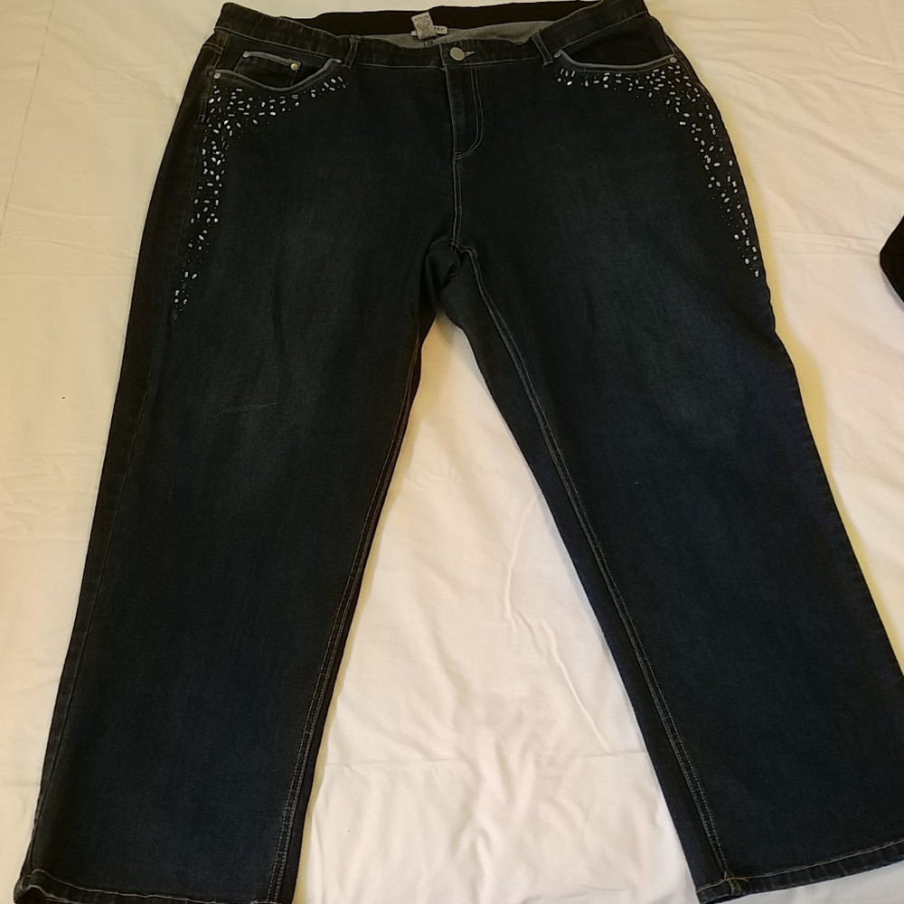 Stretch Jeans with Diamonds!
